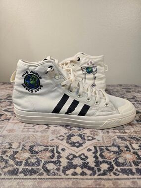 Size 12 - André Saraiva x adidas Nizza RF High The World Needs Love
